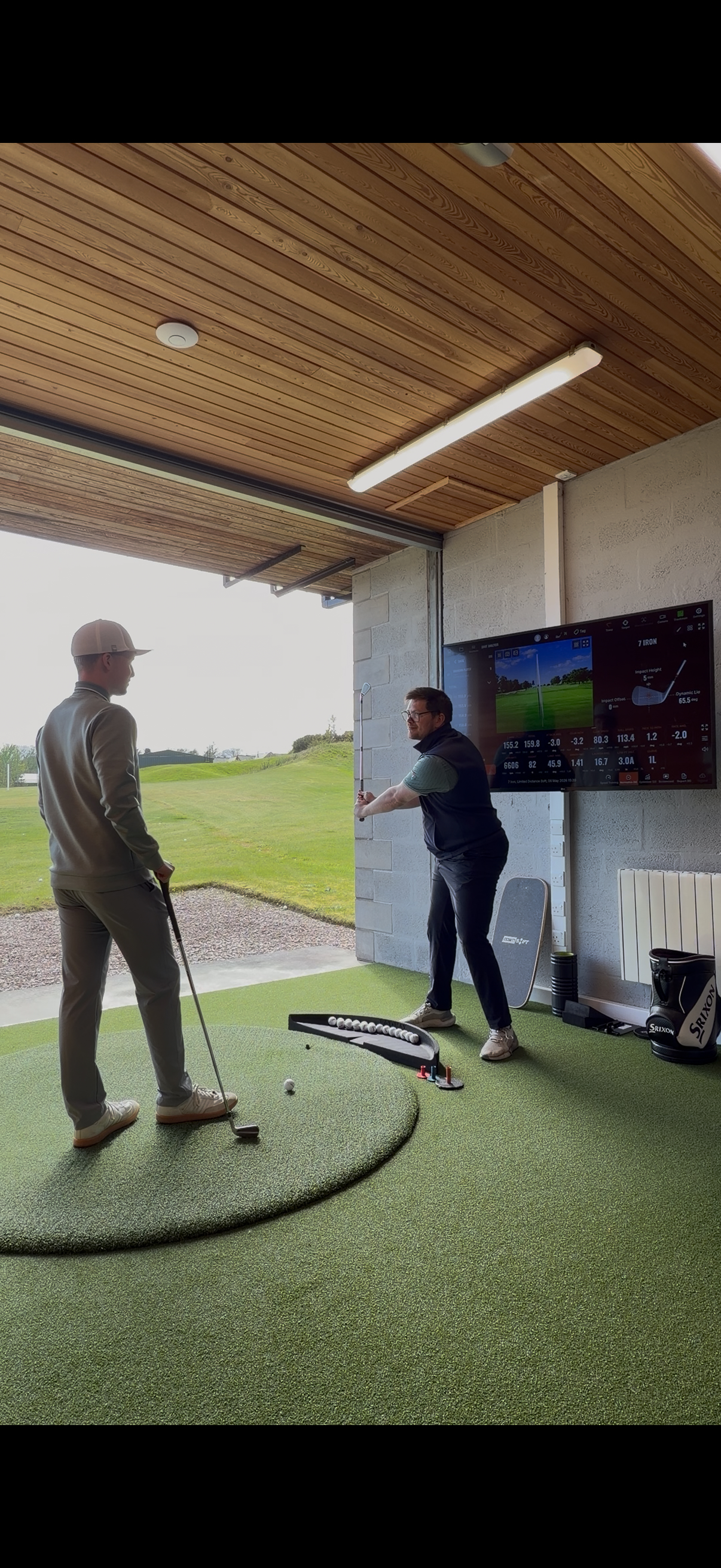 Sam Kiloh coaching at Deeside Golf Club